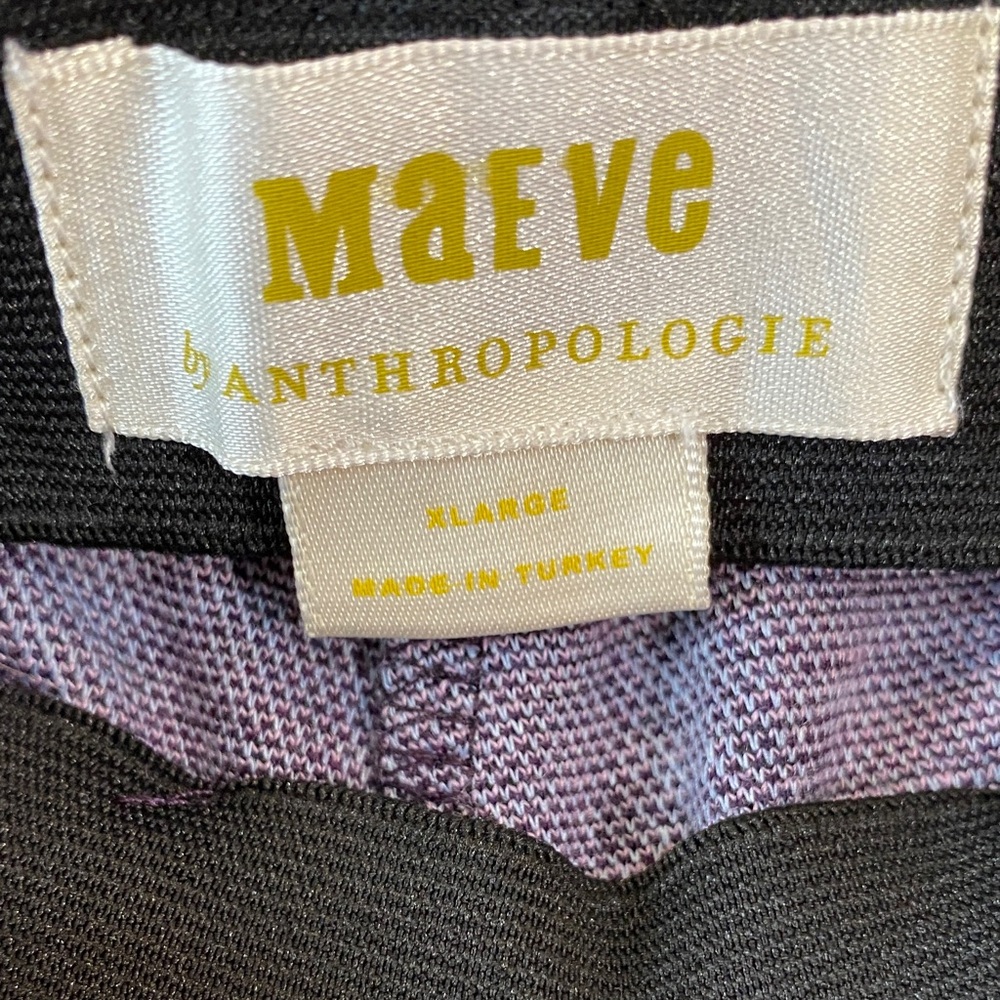 Maeve by Anthropology Checkered Pink and Brown Trousers Size XL - Picture 5 of 8